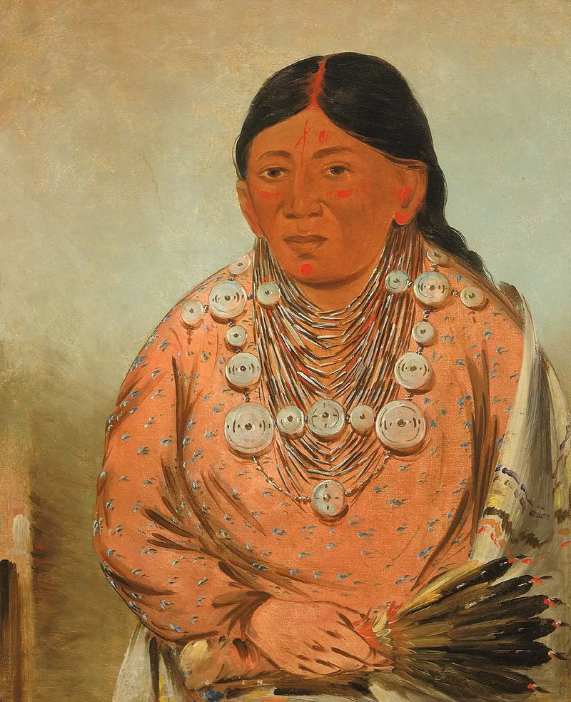 A'h-tee-wát-o-mee, a woman - George Catlin
