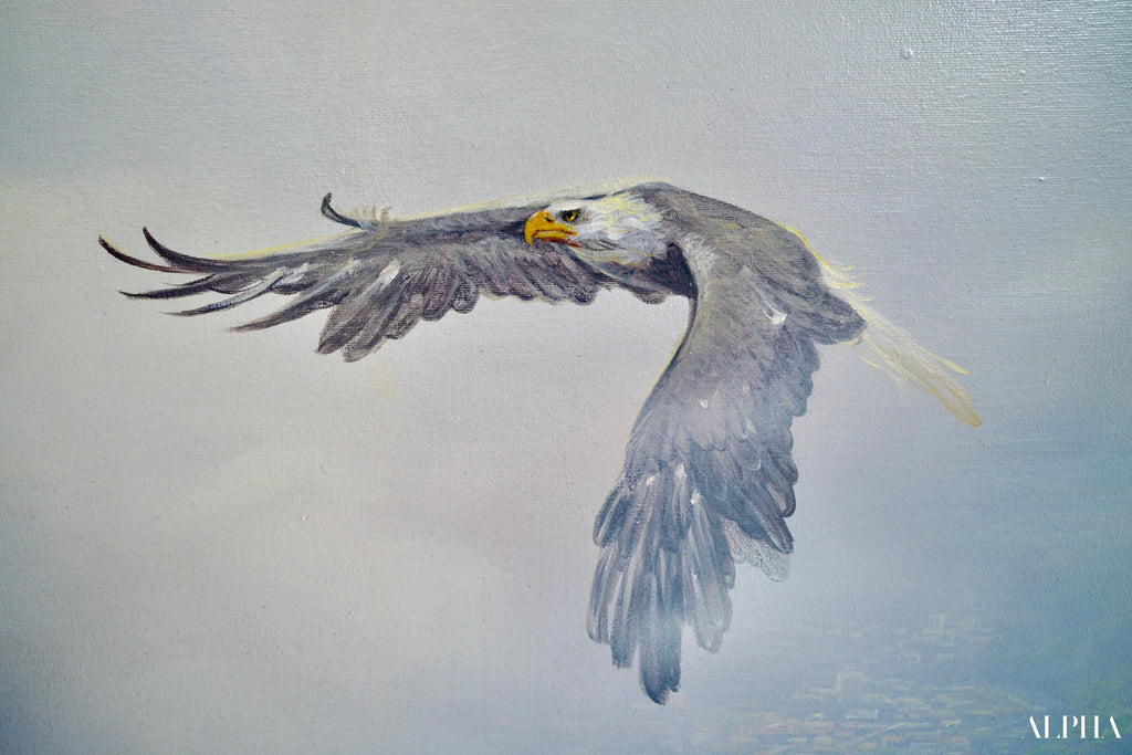 Aigles en Vol | 200 x 170 cm Reproductions de tableaux à la peinture à l’huile