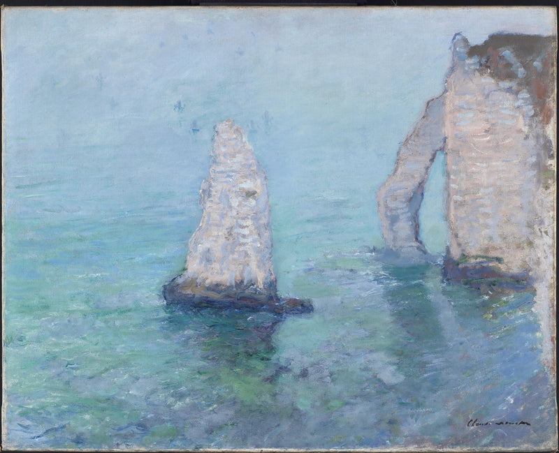 The Needle and the Downstream Gate, Étretat W1033 - Claude Monet