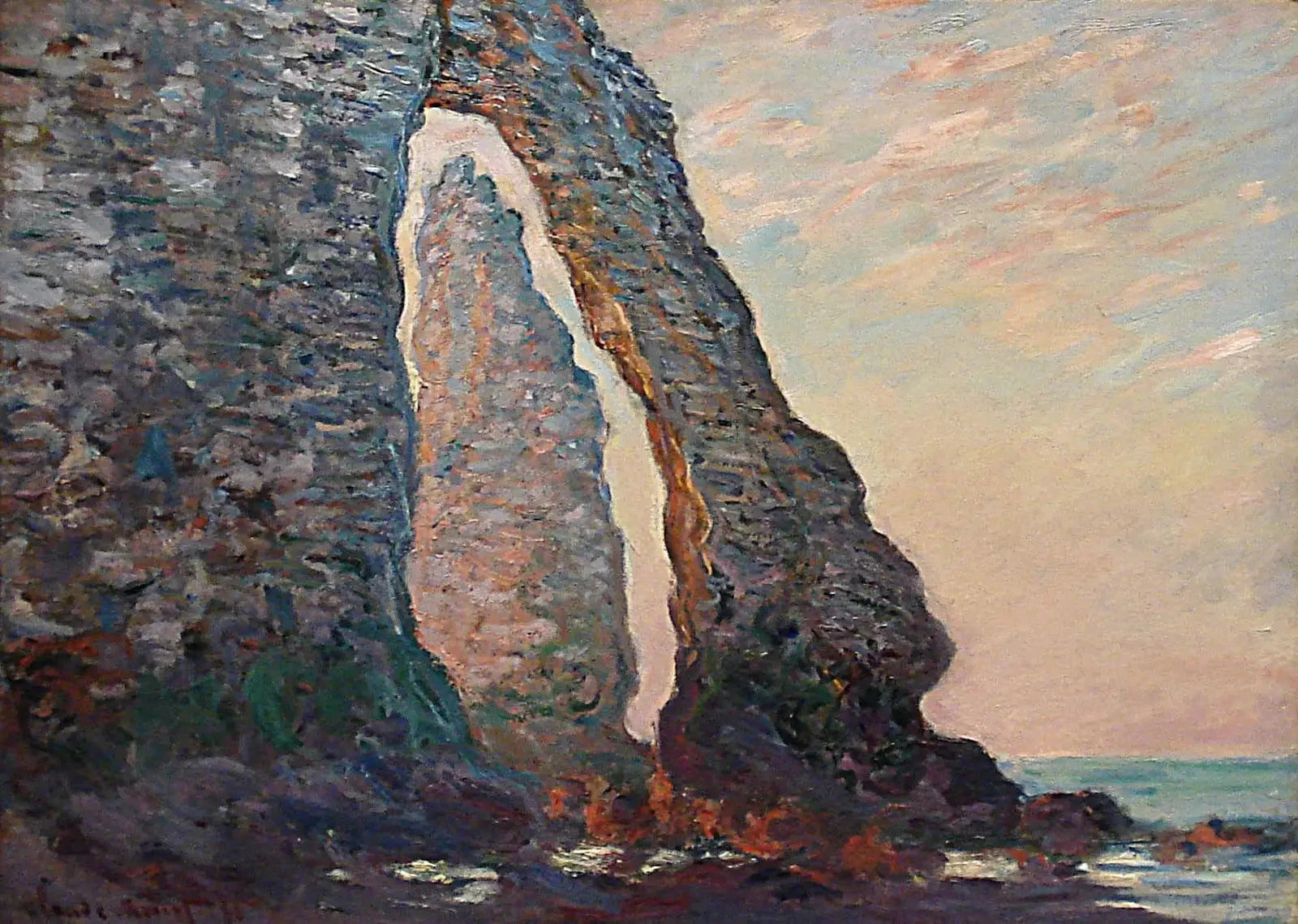 L’Aiguille vue à travers la Porte d’Aval W1049 par Claude Monet, Musée des beaux-arts du Canada
