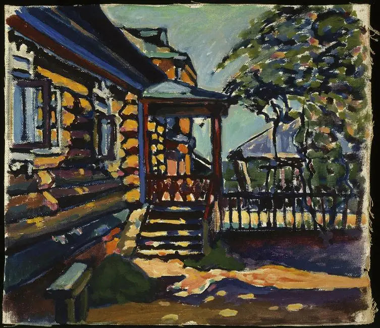 Akhtyrka, main entrance of the dacha - Vassily Kandinsky