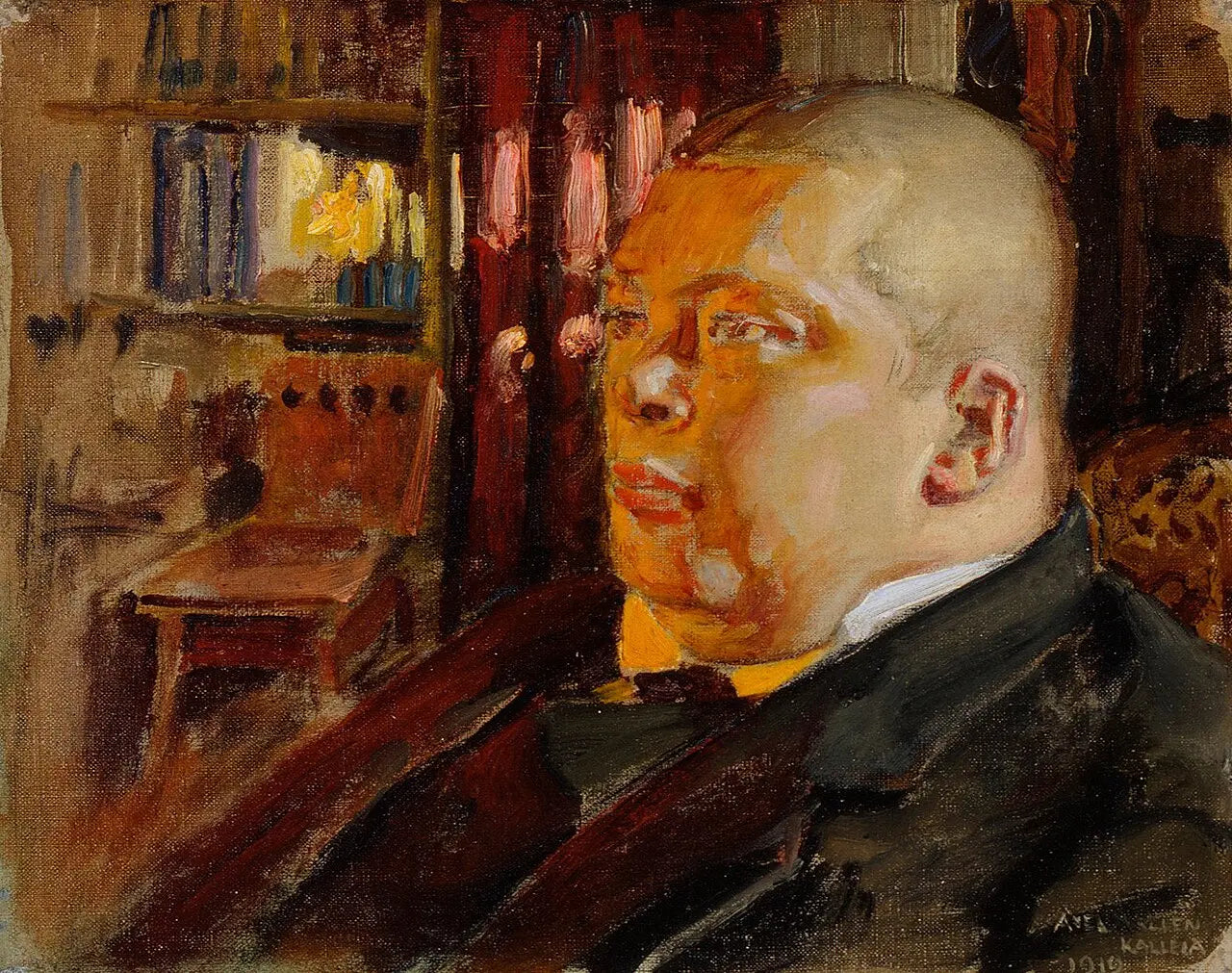 Portrait d’Eric O. W. Ehrström, peinture d’Akseli Gallen-Kallela