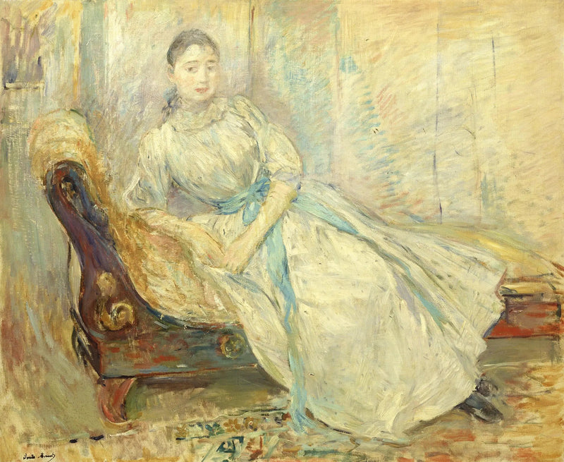 Albine Sermicoli in the Studio - Berthe Morisot