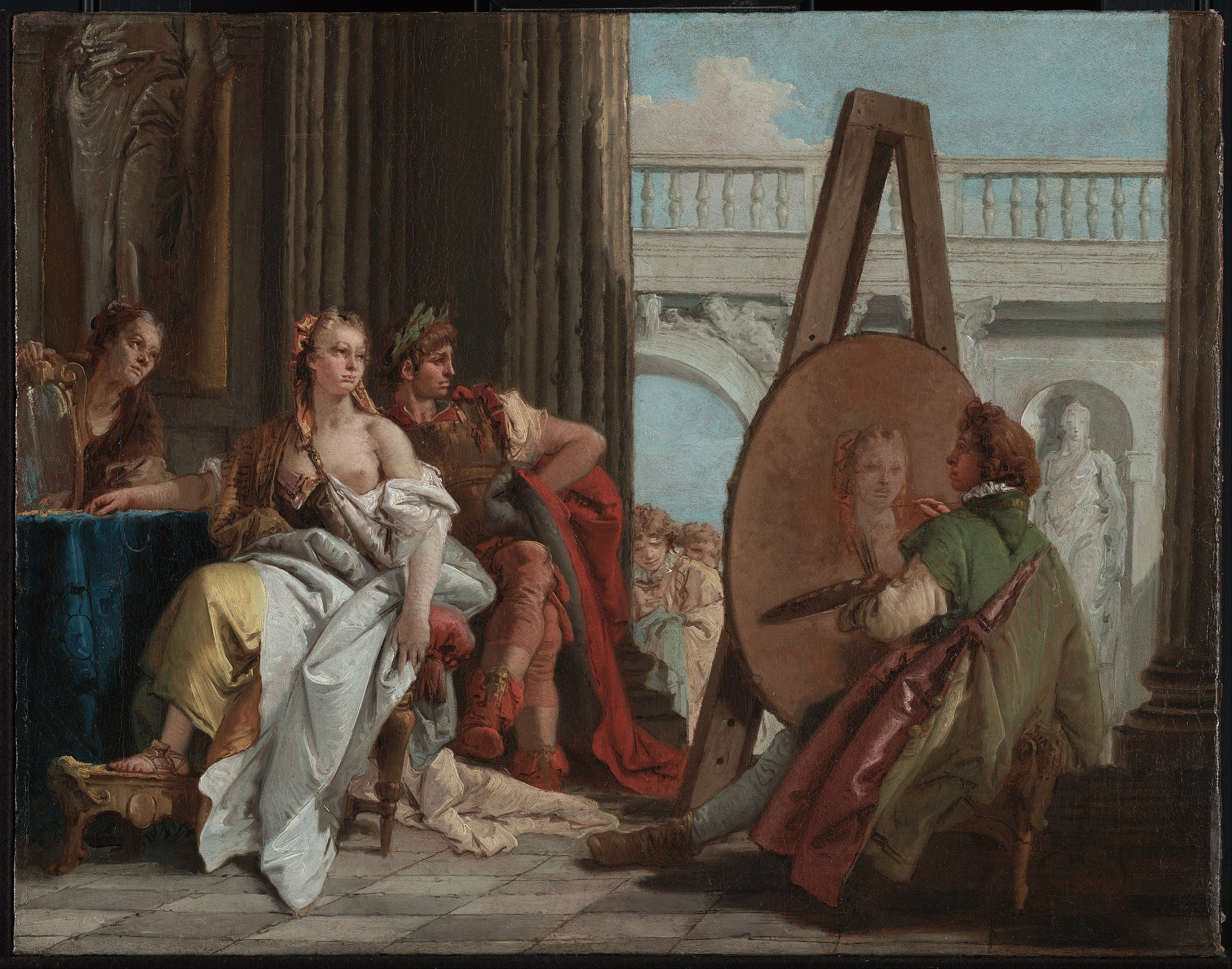 Alexandre et Campaspe chez le peintre Apelle - Giovanni Battista Tiepolo