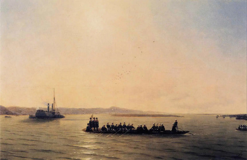Alexander II Crossing the Danube - Ivan Aïvazovski