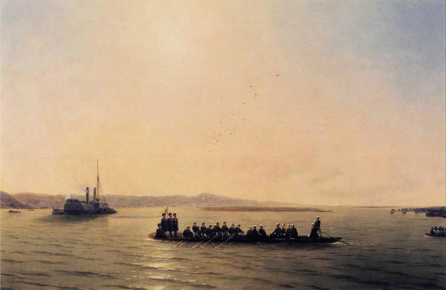 Alexander II Crossing the Danube - Ivan Aïvazovski