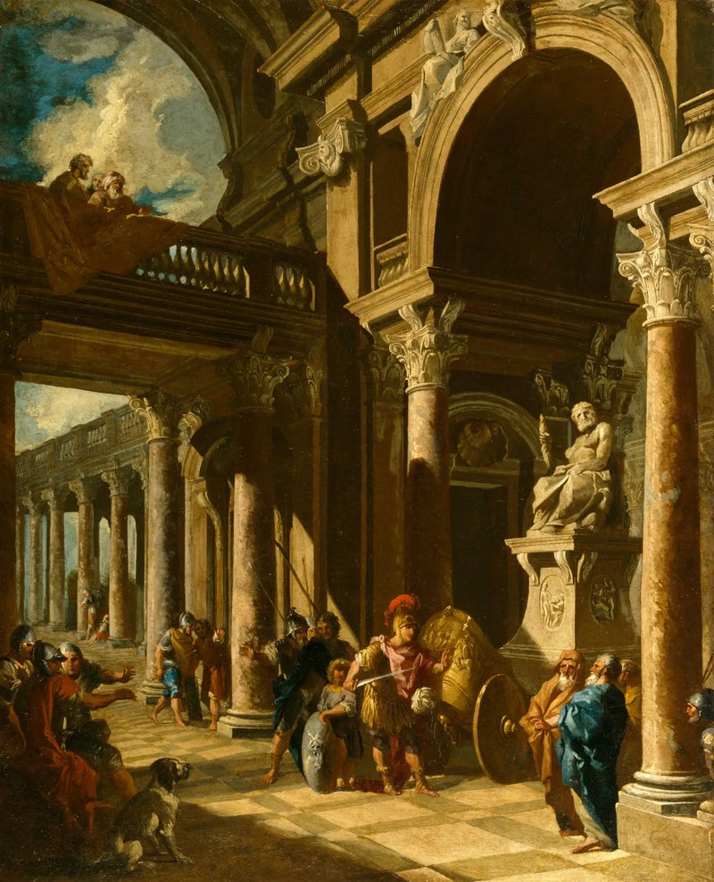 Alexander the Great Cutting the Gordian Knot - Giovanni Paolo Panini