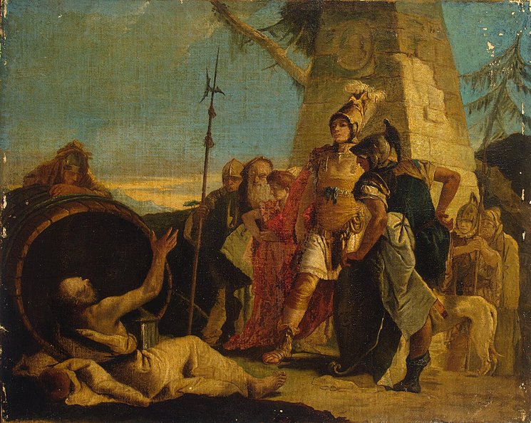 Alexander the Great and Diogenes - Giovanni Battista Tiepolo