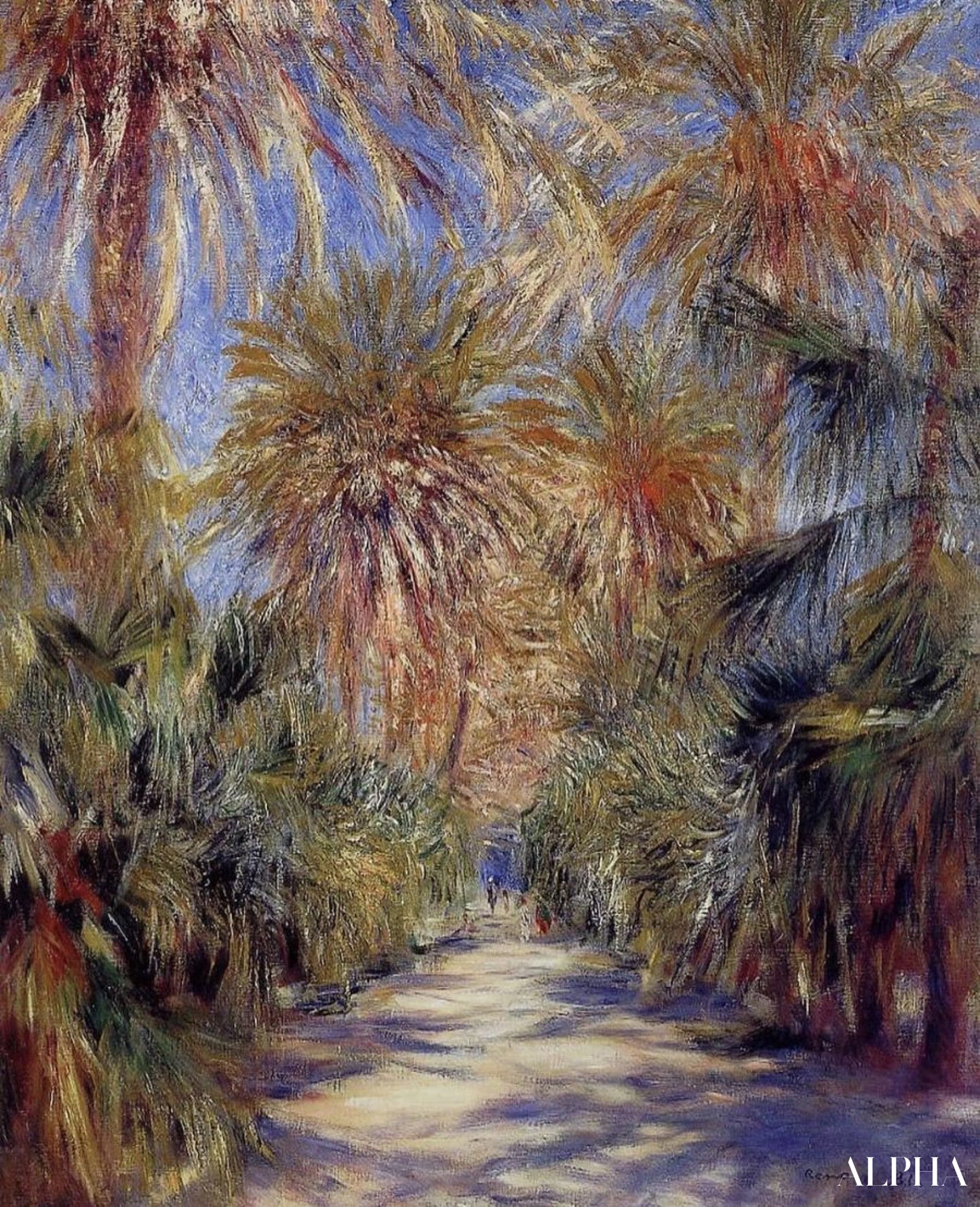 Alger Le Jardin d'Essai - Pierre-Auguste Renoir - Reproductions de tableaux et peintures haut de gamme