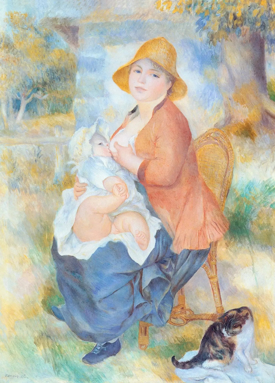 Aline Renoir breastfeeding her son Pierre - Pierre-Auguste Renoir