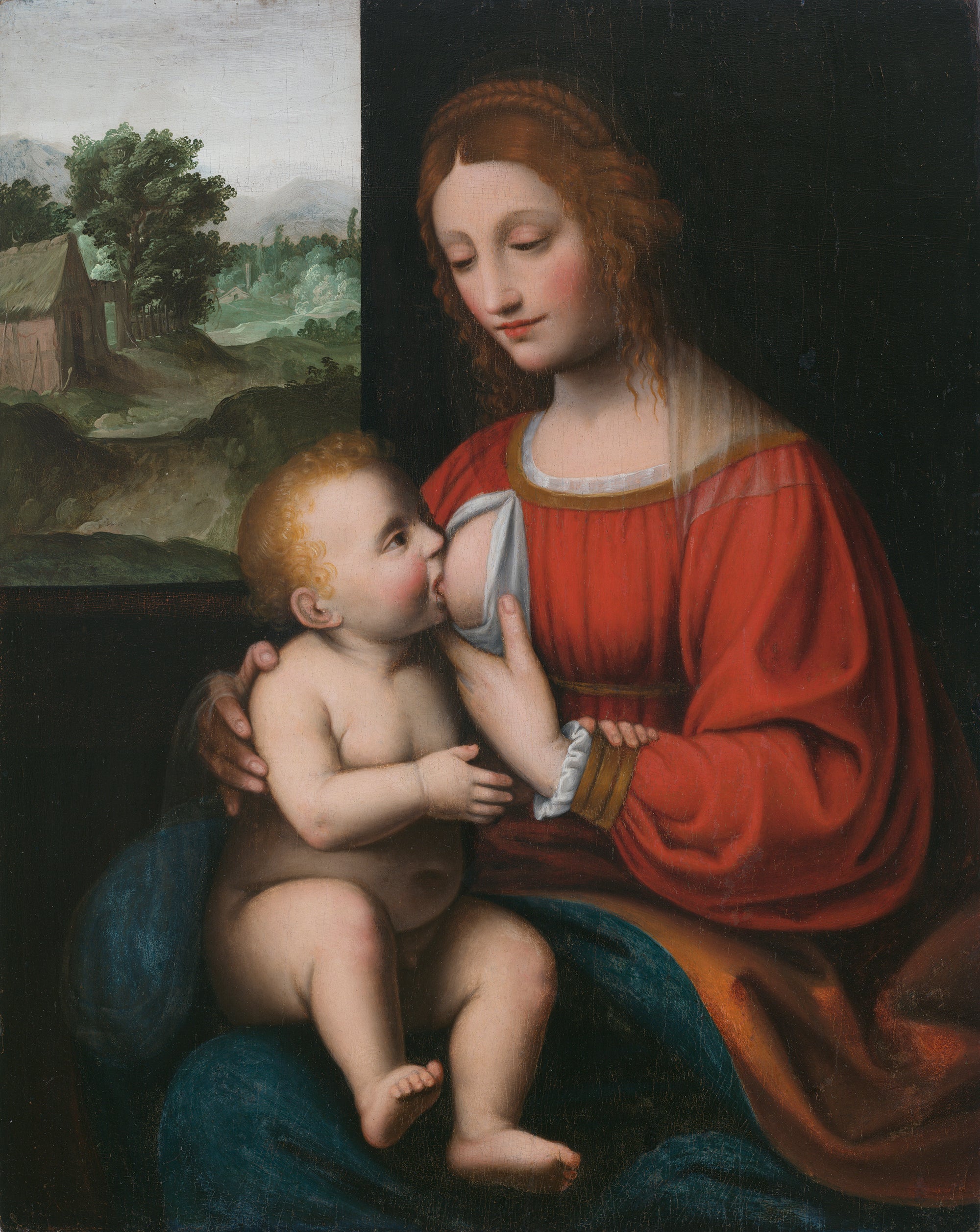 Allaitement de la Vierge et de l’Enfant - Bernardino Luini - Alpha Reproduction