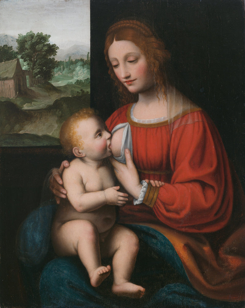 Nursing of the Virgin and Child - Bernardino Luini