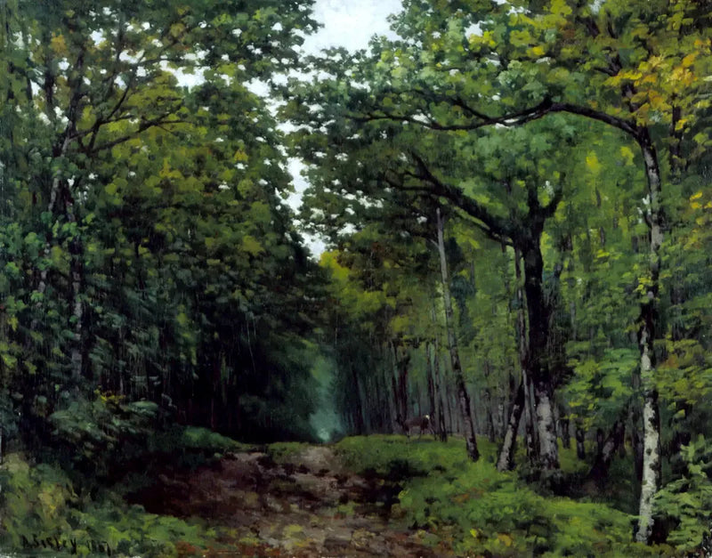 Chestnut Tree Avenue near La Celle Saint-Cloud - Alfred Sisley