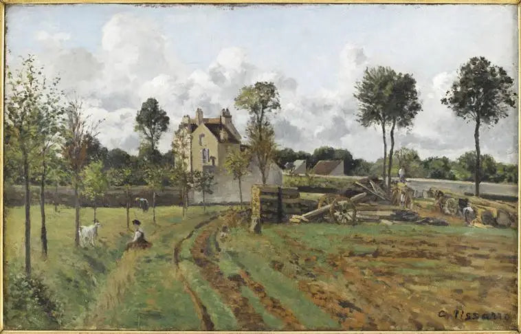 Alley of the Jongleur Tower and Mr. Musy's House, Louveciennes - Camille Pissarro