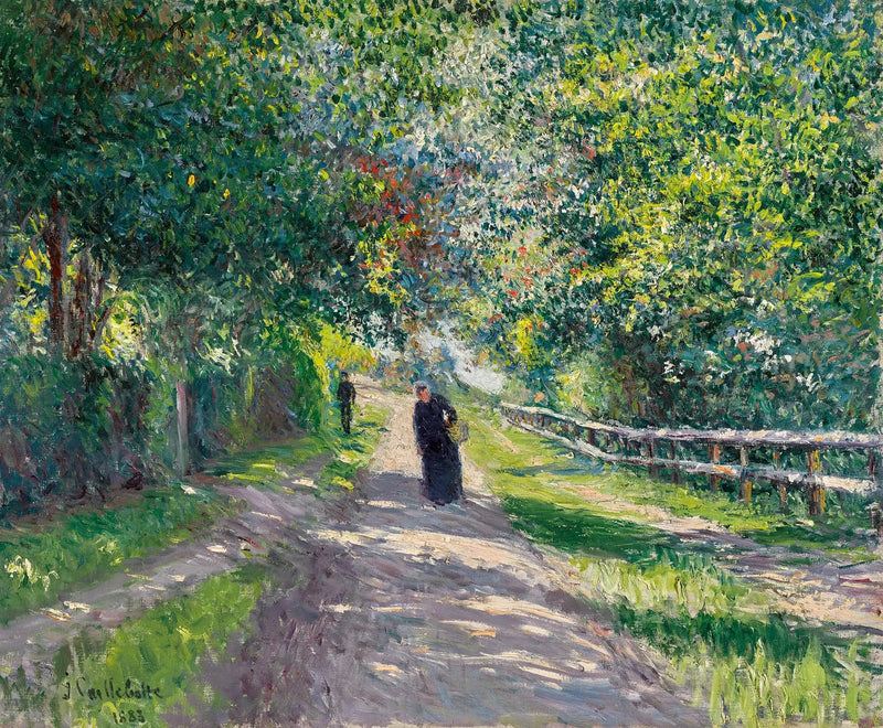 Alley of the Villa of Flowers in Trouville - Gustave Caillebotte