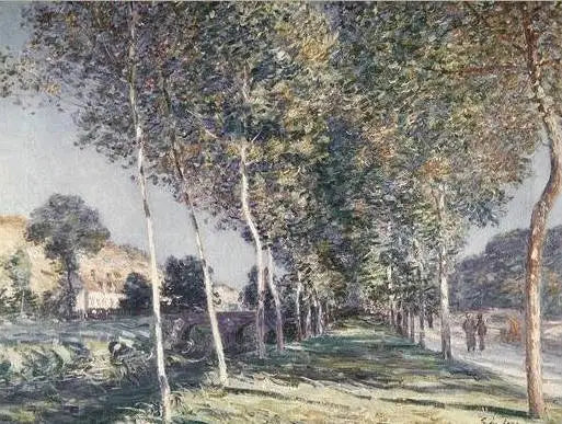 Poplar Avenue near Moret-sur-Loing - Alfred Sisley