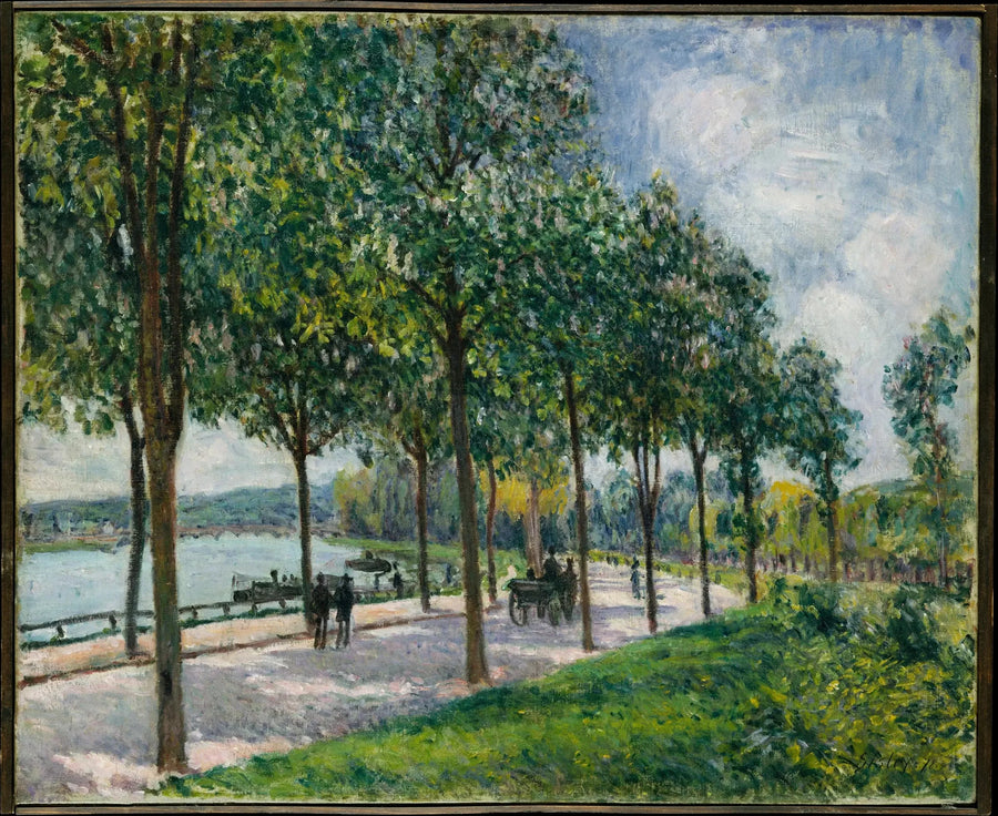 Chestnut Tree Avenue - Alfred Sisley