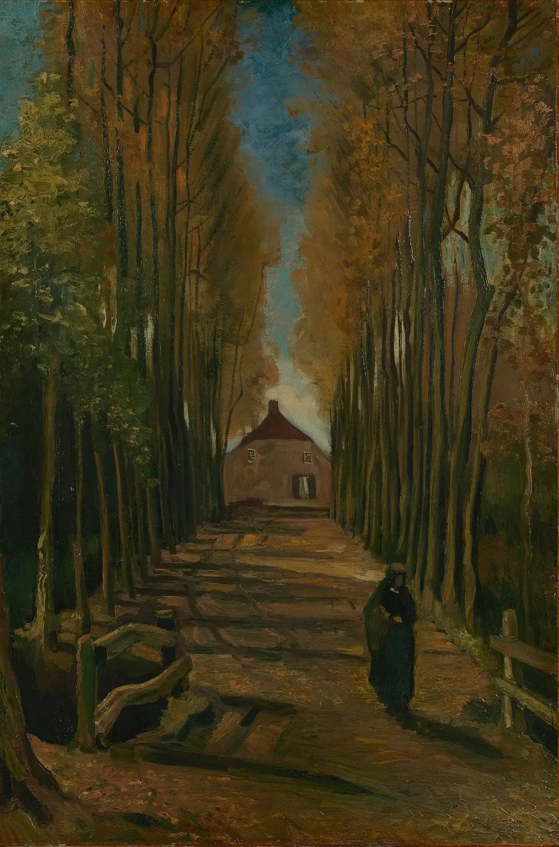 Poplar Avenue in Autumn - Vincent van Gogh