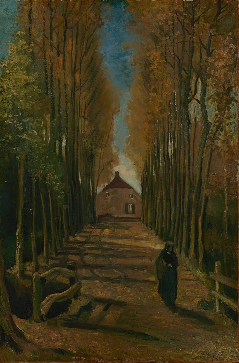 Poplar Avenue in Autumn - Vincent van Gogh