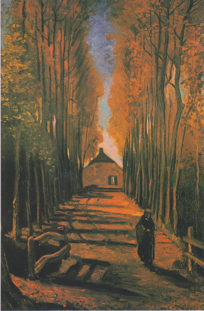 Poplar Avenue in Autumn - Vincent van Gogh