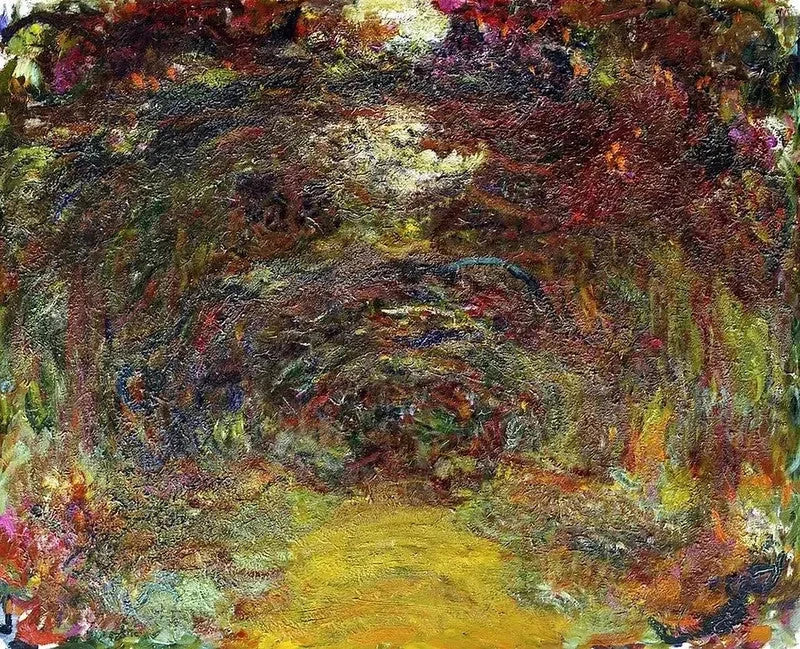 The Rose Alley, Giverny - Claude Monet