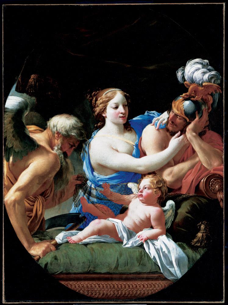 Allegory with Venus, Cupid, and Chronos - Simon Vouet
