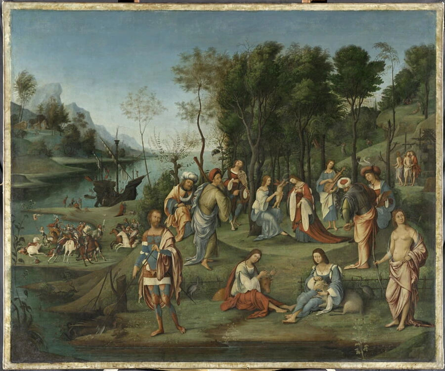 Allégorie de la cour d'Isabelle d'Este - le Vieux Costa Lorenzo