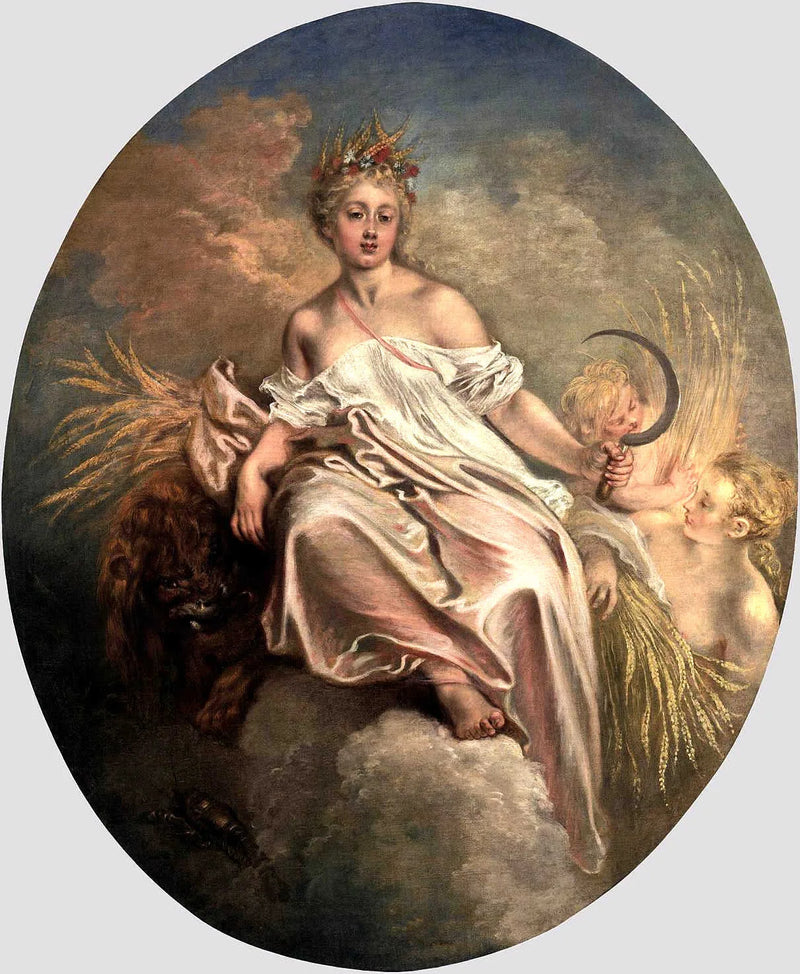 Allegory of Summer under the traits of Ceres - Antoine Watteau