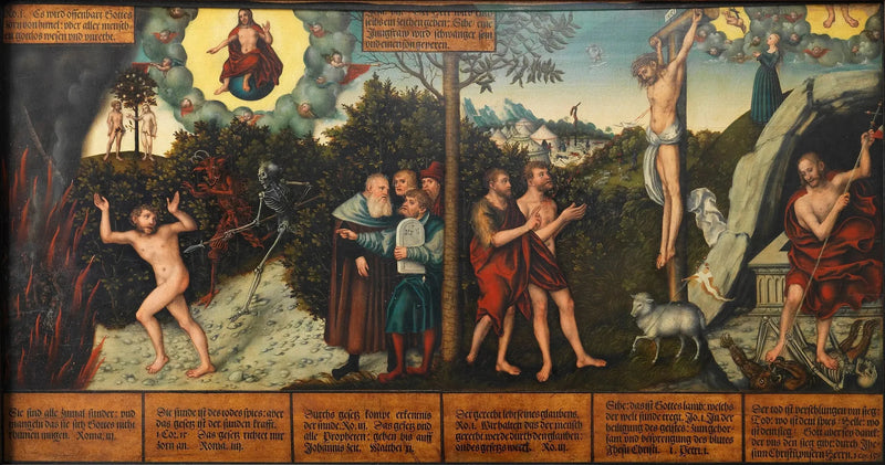 Allegory of Law and Grace - Lucas Cranach the Elder