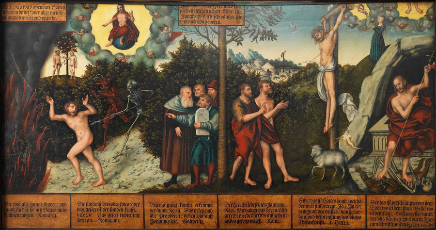 Allegory of Law and Grace - Lucas Cranach the Elder