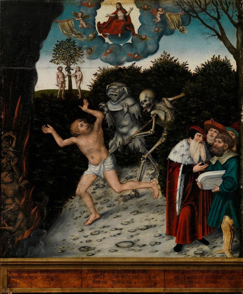 Allegory of Law and Mercy: The Fall of Man - Lucas Cranach the Elder