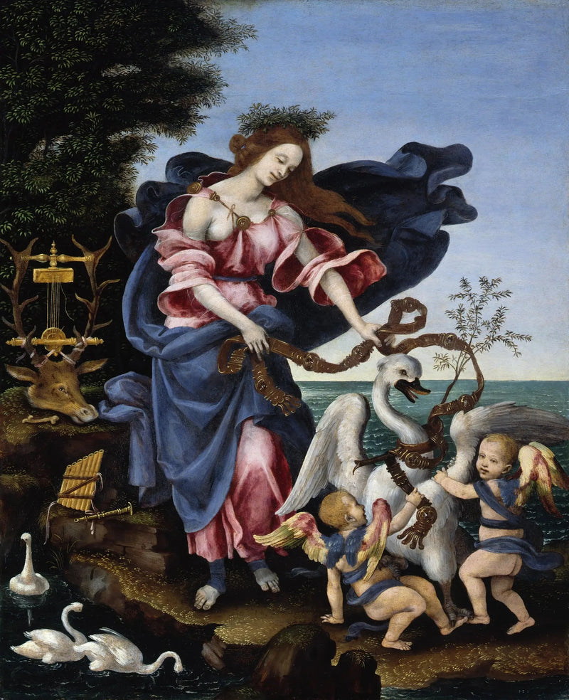 Allegory of Music (Erato) - Filippino Lippi