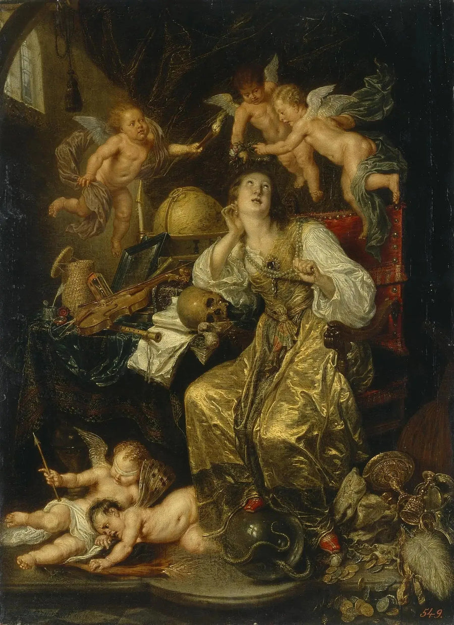 Allegory of Prudence Triumphing Over Vanity (Allegory of Faith) - David Teniers the Younger