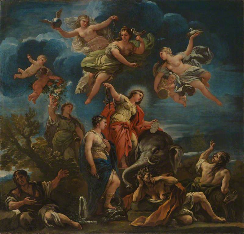 Allegory of Temperance - Luca Giordano