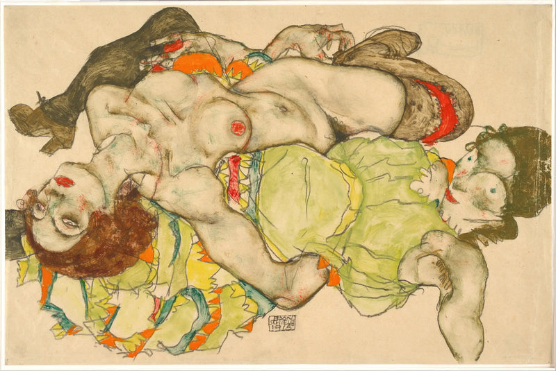 Lovers - Egon Schiele