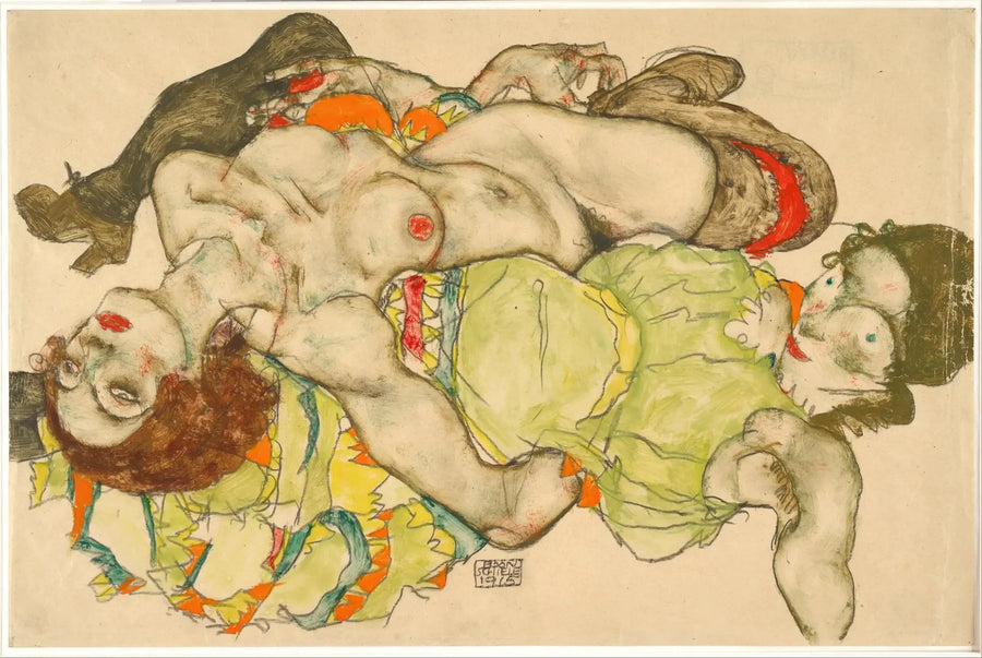 Lovers - Egon Schiele