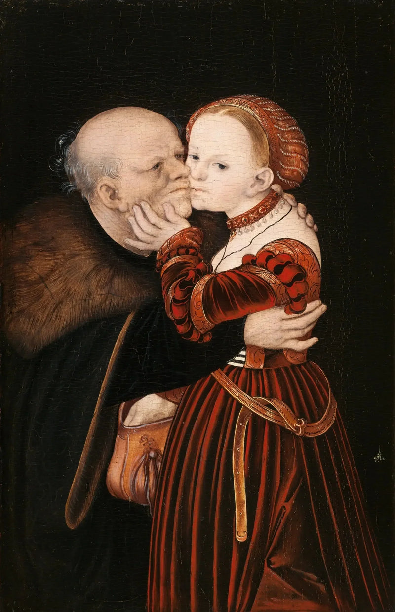 mismatched lovers - Lucas Cranach the Elder