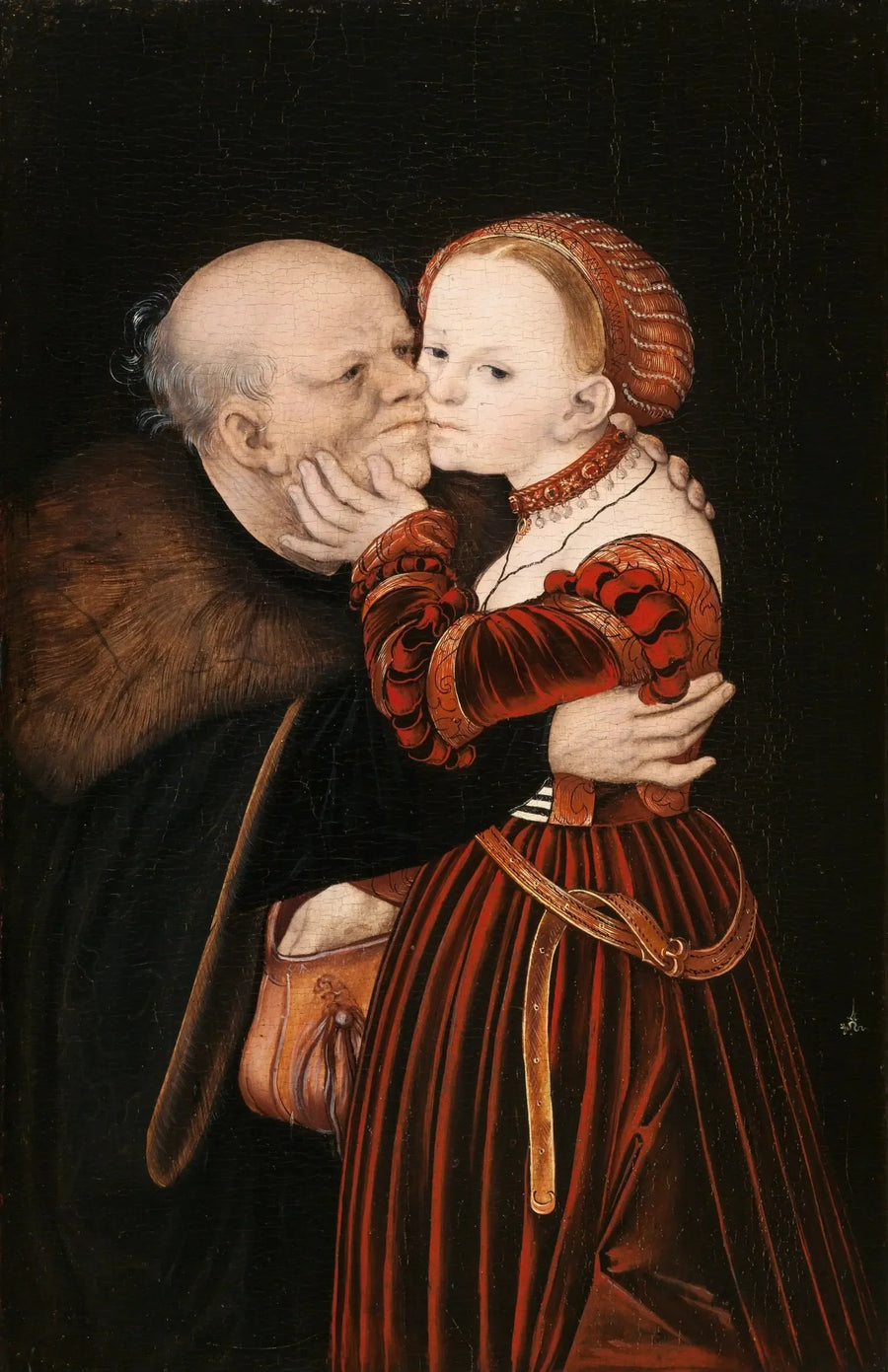 mismatched lovers - Lucas Cranach the Elder