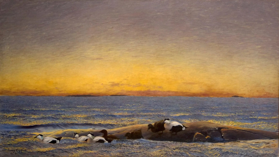 Morning atmosphere by the sea - Bruno Liljefors