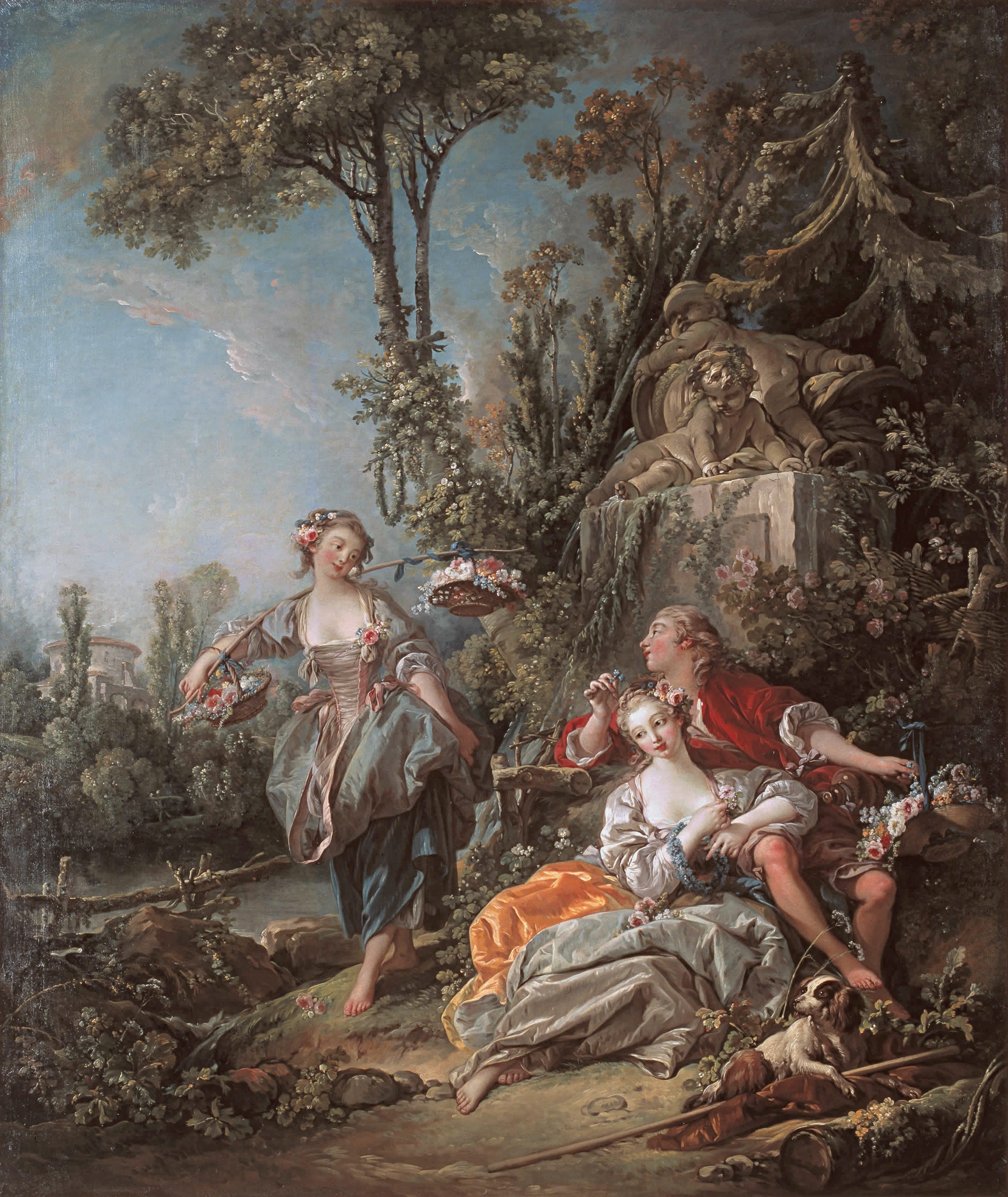 Lovers in a Park - François Boucher