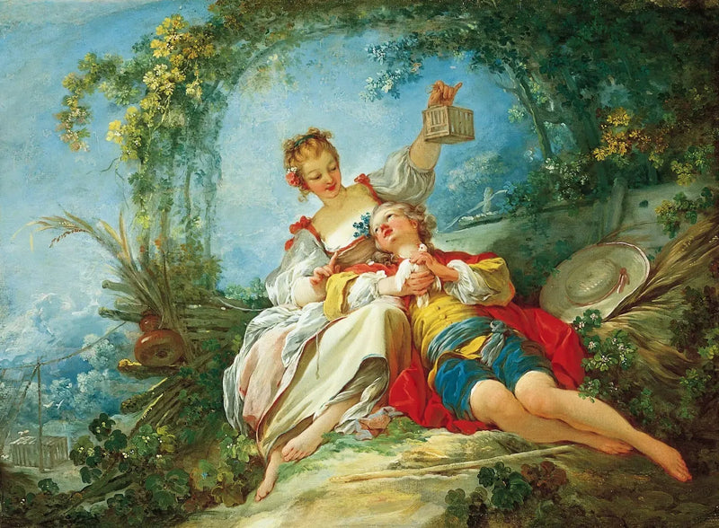 Happy Lovers - Jean-Honoré Fragonard