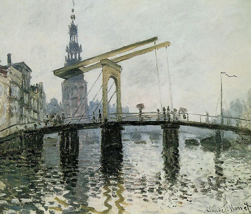 Amsterdam, The Bridge - Claude Monet