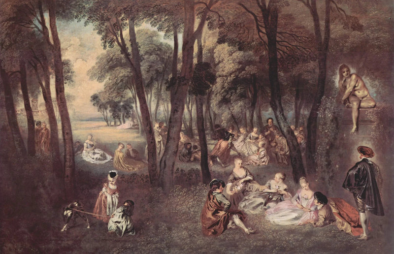 Rustic Amusements - Antoine Watteau