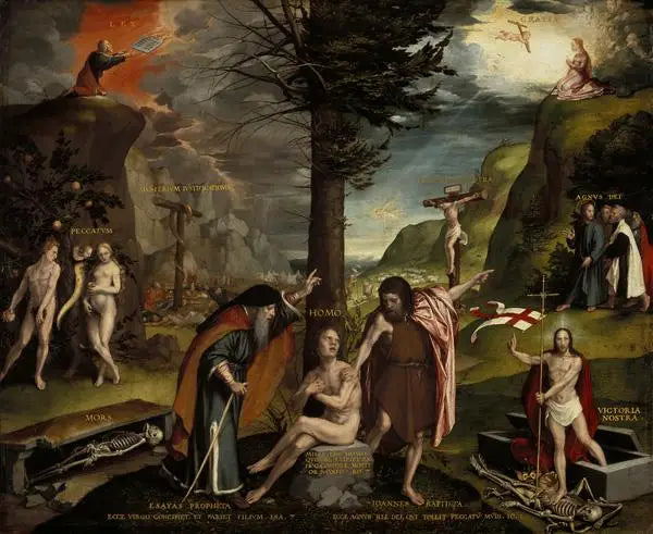 An Allegory of the Old and New Testaments - Hans Holbein the Younger