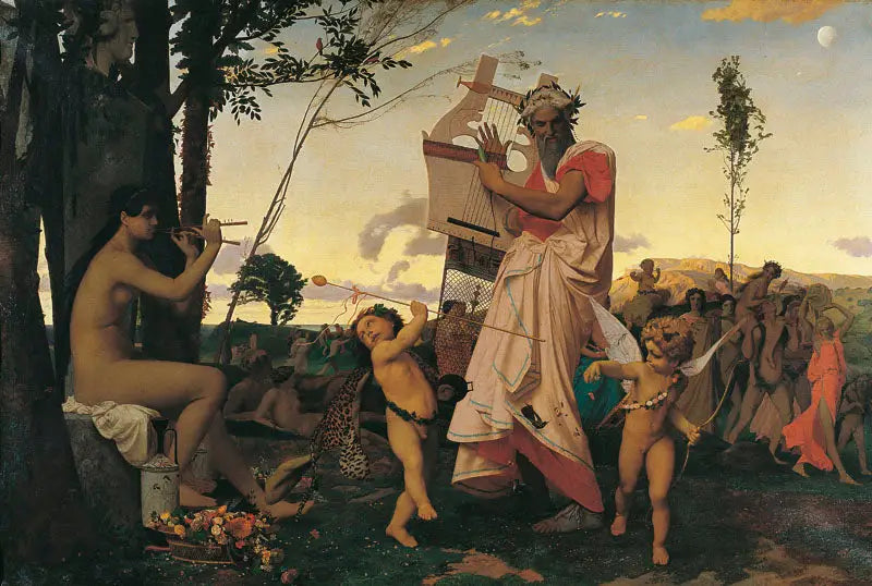 Anacréon, Bacchus et l'Amour - Jean-Léon Gérôme image 1 reproduction d’œuvre d’art à l’huile