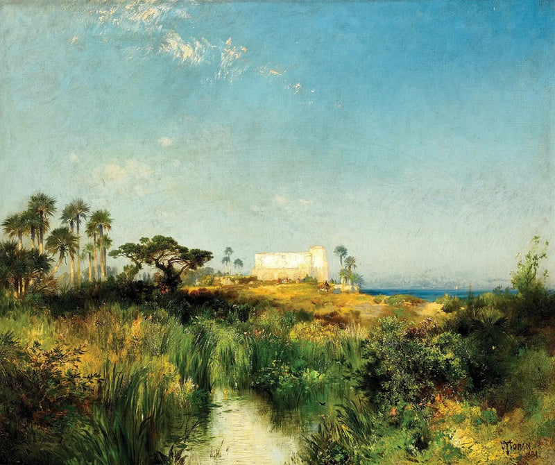 Old watchtower at Saint-Augustin - Thomas Moran