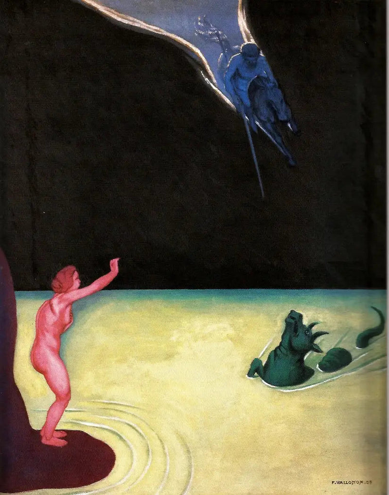 Andromède debout et Persée - Félix Vallotton