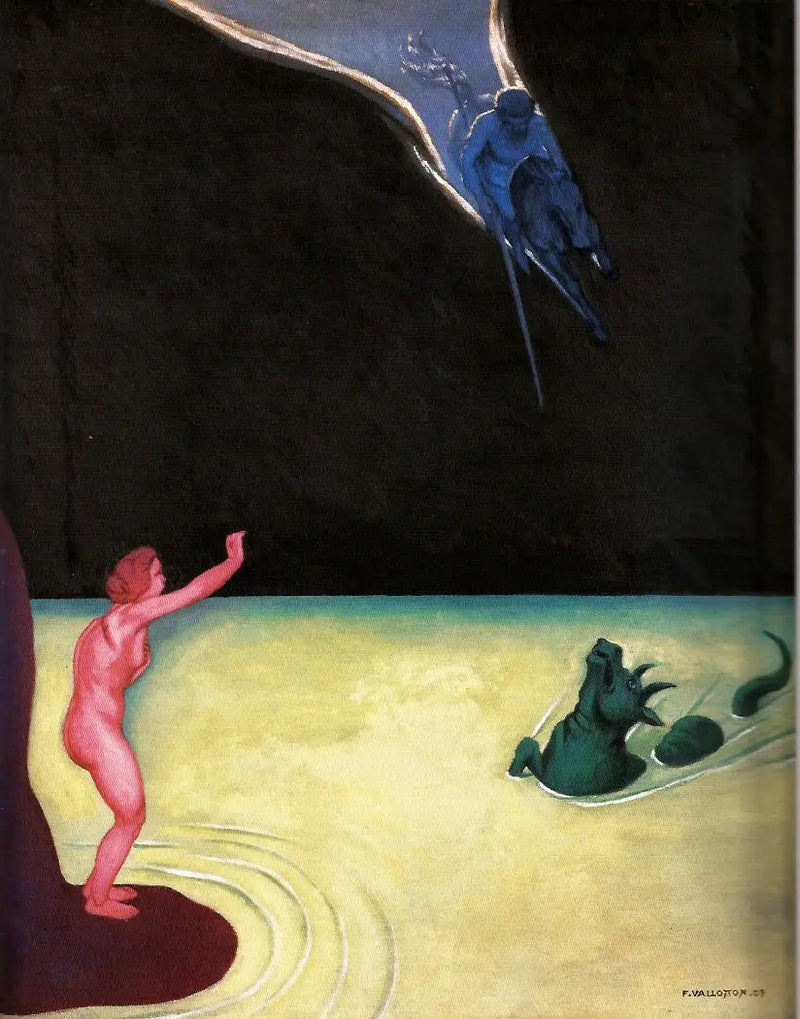 Andromède debout et Persée - Félix Vallotton