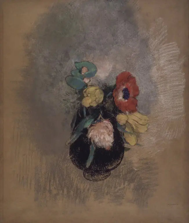 Anémones et Tulipes - Odilon Redon