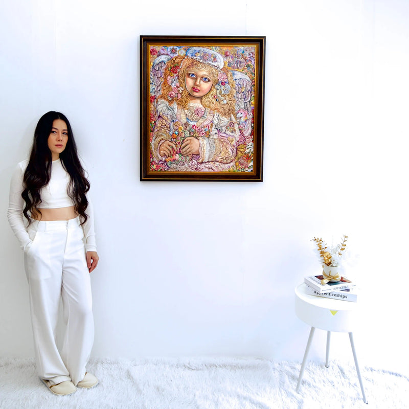Christmas Angel of Lights  | 60 x 75 cm
